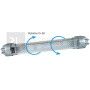 Plafonnier orientable à Leds type réglette avec interrupteur 400 lumens