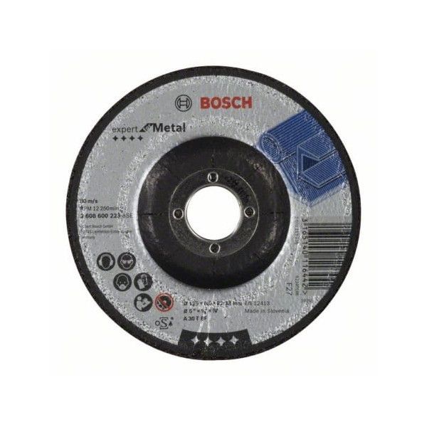 Meule à ébarber à moyeu déporté Expert for Metal Ø 125mm, épaisseur 6mm BOSCH