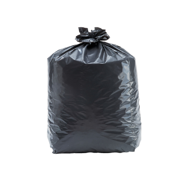 Carton de 100 sacs PEBB non perforés noirs 400 litres