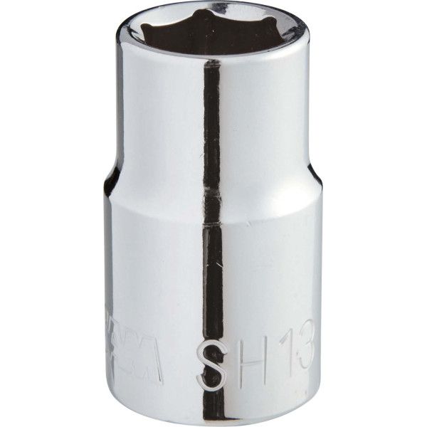 Douilles courtes 1/2" 6 pans métrique  - SAM SH