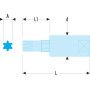 Douilles tournevis 1/4" pour vis Torx - FACOM RX