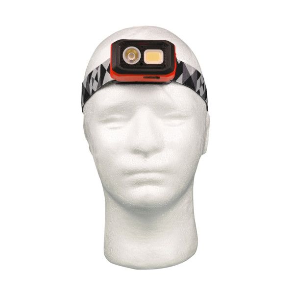 LAMPE FRONTALE RECHARGEABLE HYBRIDE LFH500 - 500LM -4 MODES (DONT SENSOR) - IP54