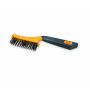 Brosses à main, manche plastique bi-matière 4 rangs laiton 0,2mm