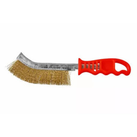 Brosses à main, manche plastique  FIL LAITON