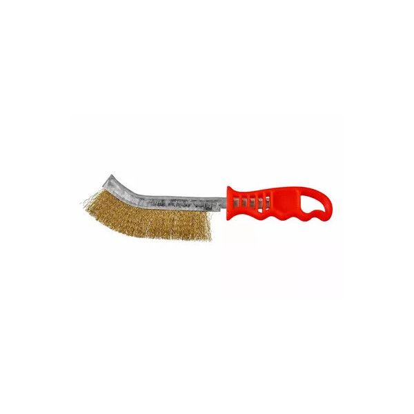 Brosses à main, manche plastique  FIL LAITON