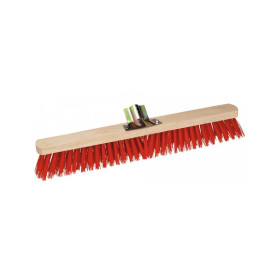 BALAI DE CANTONNIER PVC ROUGE 60CM SANS MANCHE
