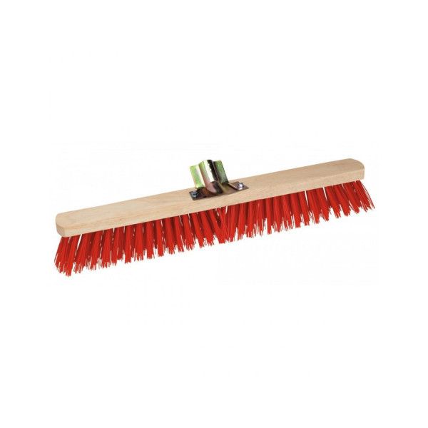 BALAI DE CANTONNIER PVC ROUGE 60CM SANS MANCHE