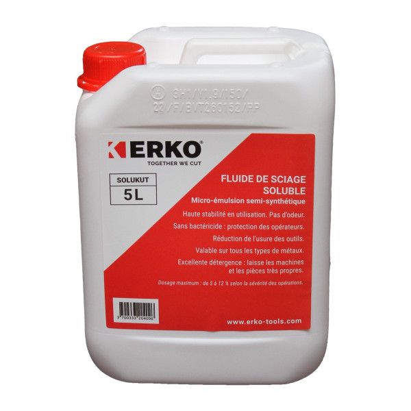 FLUIDE SCIAGE SOLUBLE ERKO SOLUKUT BIDON 5L