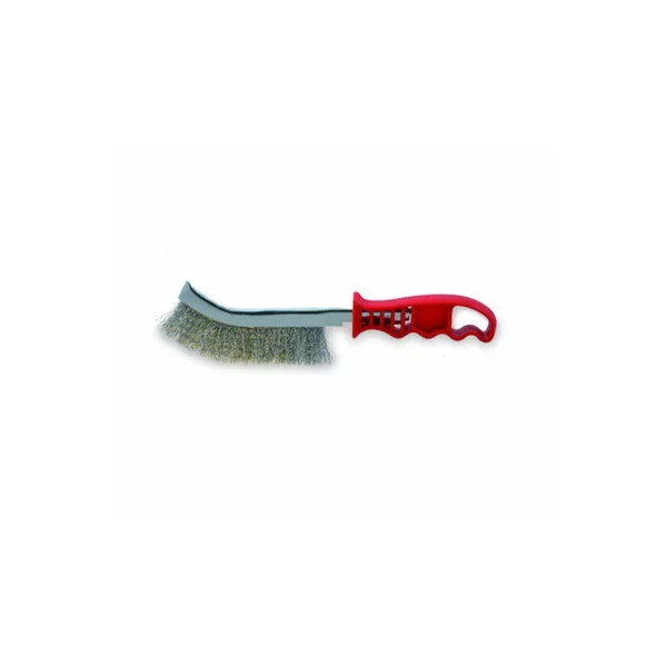 Brosse acier manche plastique - Fil 0.30mm