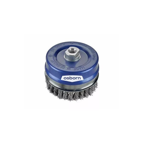 Brosse coupe diamètre 80 mm en acier torsadé Filetage M14