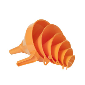 Assortiment de 6 entonnoirs - HDPE Ø 50-75-100-120-150-160 mm