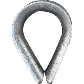 Cosse coeur en acier zingué