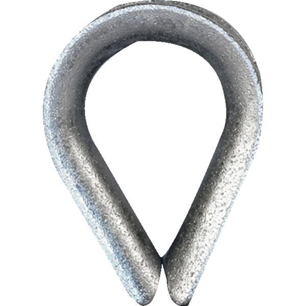 Cosse coeur en acier zingué