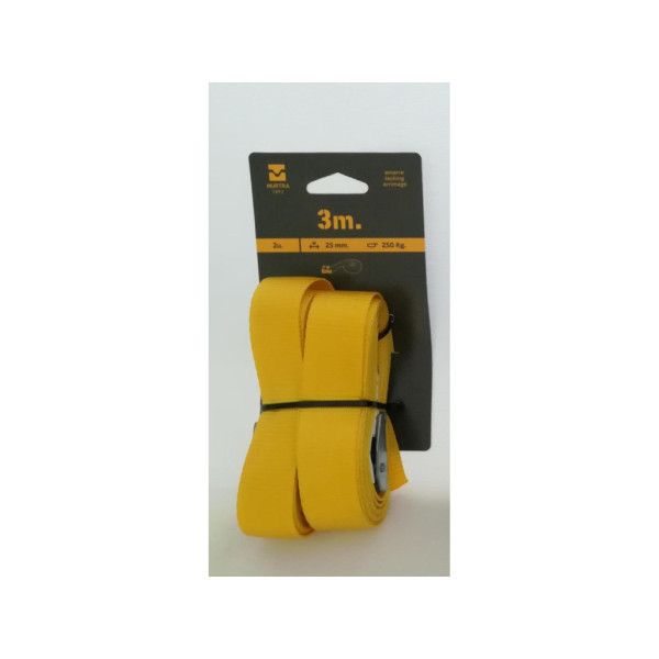 Lot de 2 sangles d'arrimage 3 mètres 250kg