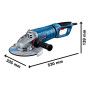 Meuleuses angulaires 230 mm BOSCH GWS 27-230 PR en coffret