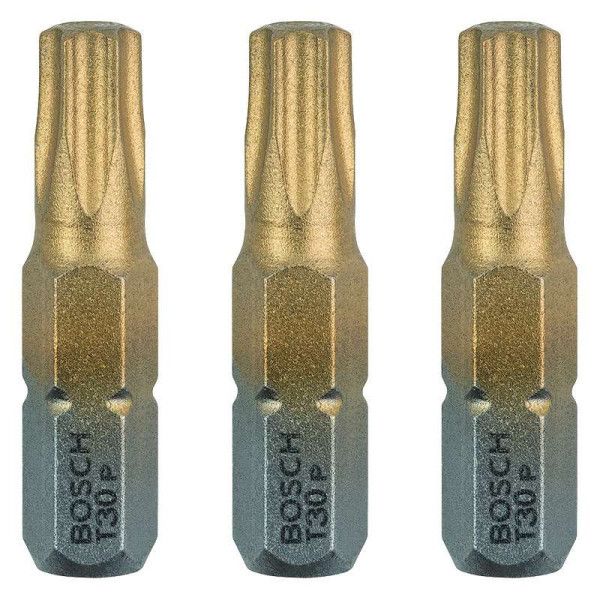 3 EMBOUTS BOSCH MAXGRIP TORX T30 25MM