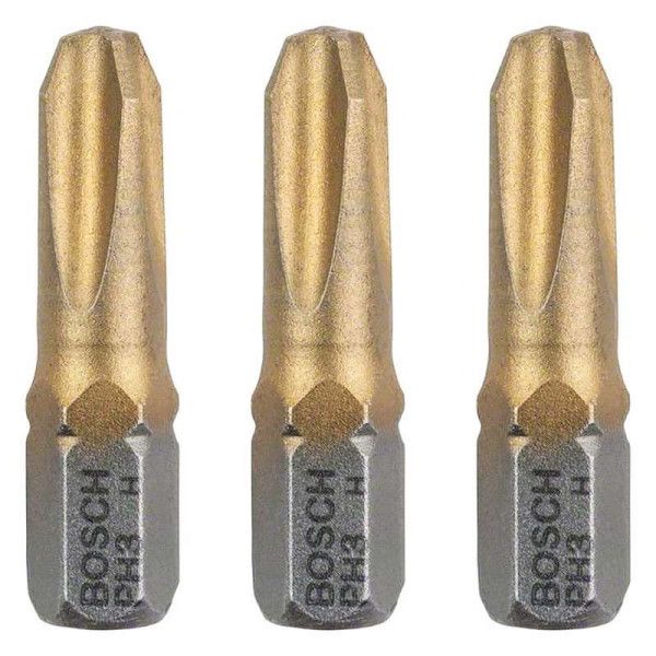 3 EMBOUTS BOSCH MAXGRIP PH3 25MM