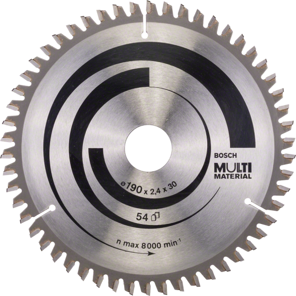 Lame de scie circulaire Multi Material 190X30MM 54D