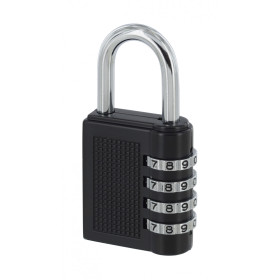 Cadenas à combinaison Compact, 4 chiffres, usage intérieur, anse acier, 40mm