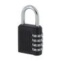 Cadenas à combinaison Compact, 4 chiffres, usage intérieur, anse acier, 40mm