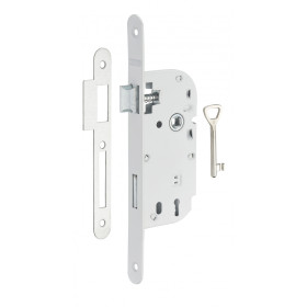 Serrure à encastrer PDT 1/2 tour Epoxy Blanc - Porte d'intérieur