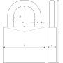 Cadenas laiton ABUS 60/40 B/EFSPP