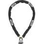 ENSEMBLE CHAINE CARRE 6MMX 90CM + CADENAS GAINE ABUS