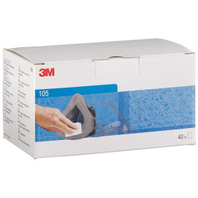 Lingettes nettoyantes pour joint facial de masque réutilisable 3M / Boite de 40