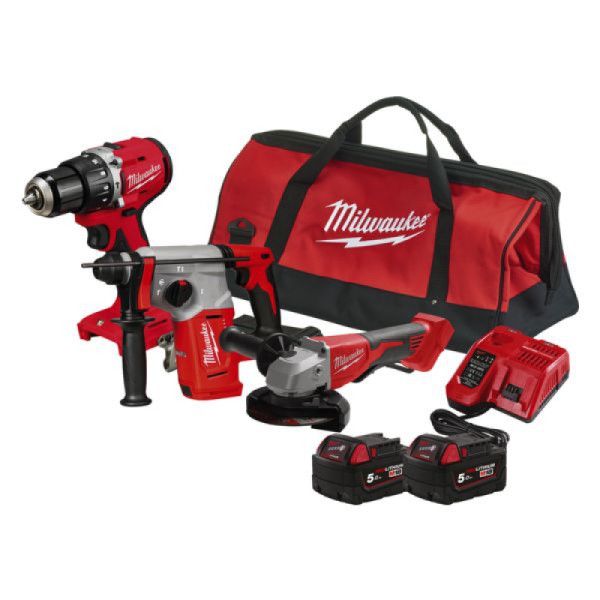 Pack 3 machines M18 BLPP3C-502 avec sac, chargeur et 2 batteries 5 Ah