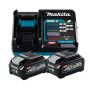 Pack 2 batteries XGT 40V Max 4 Ah et chargeur rapide DC40RA