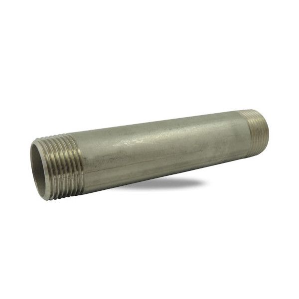 Mamelon tube Male/Male INOX 150mm