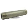 Mamelon tube Male/Male INOX 150mm