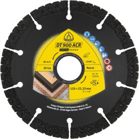 Disques à tronçonner diamantés pour meuleuses d'angle 125 x 2,5 x 22,23