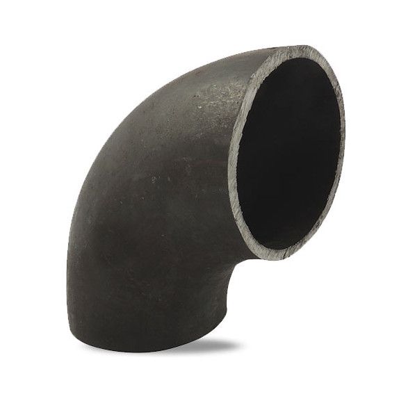 Courbe 3D 90° raccord acier noir à souder EN 10253-1