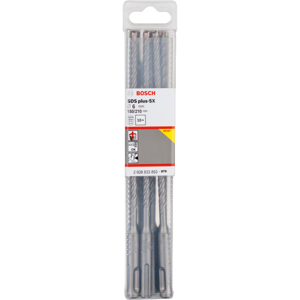 FORETS BETON SDS PLUS-5X PRO 6X150X210 - BOITE DE 10