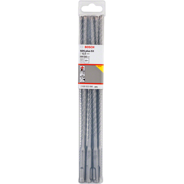 BOITE DE 10 FORETS BETON SDS PLUS-5X PRO 6.5X200X260