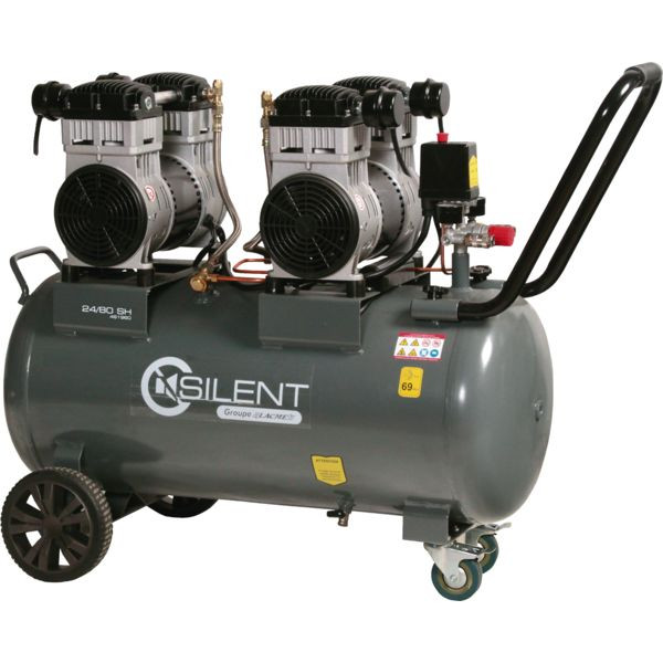 COMPRESSEUR MOBILE SILENT 24/80 SH - 24 M³/H
