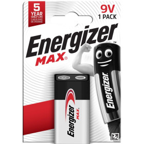 PILE ALCALINE 9V 6LR61ENERGIZER MAX