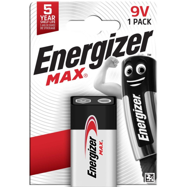PILE ALCALINE 9V 6LR61ENERGIZER MAX