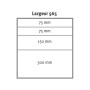 CAISSON SOUS ETABLI UNIWORKS L.565 X P.580 X H.700 MM - 4 TIROIRS