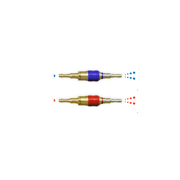 Paire de RACORMATIC complet OXY/GAZ douille tuyau Ø 10x17
