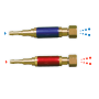 Paire de raccords OXY/AD STOP FEU sortie chalumeau