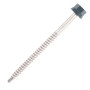 Vis bac acier autoperceuse tete hexagonale ZAMAC ZAMATOP support bois RAL 7016