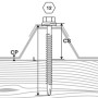 Vis bac acier autoperceuse tete hexagonale ZAMAC ZAMATOP support bois RAL 7016