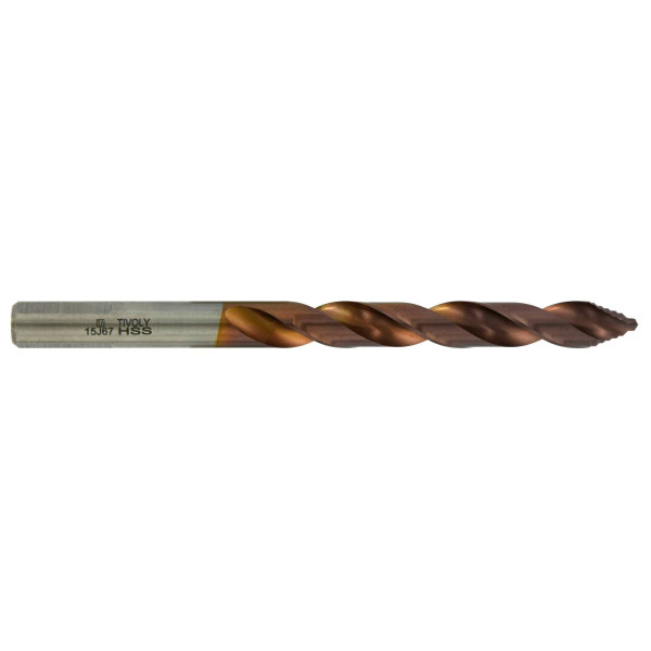 Foret métaux TSP HSS taillé meulé revêtu FUSIO Ti2CN