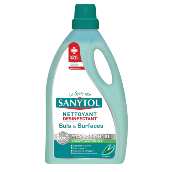 NETTOYANT DESINFECTANT SOL SANYTOL PRO 5L