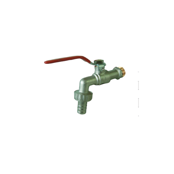 Robinet 1/4 tour avec nez cannelé 20x27 / 26x34