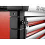 SERVANTE JET.6M4APF 6 TIROIRS ROUGE