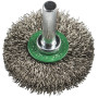 BROSSE CIRCULAIRE BRS600W D.40MM EP.9MM TIGE 6MM FIL ONDULE ACIER 0,20