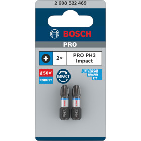 2 embouts IMPACT PH3 25mm